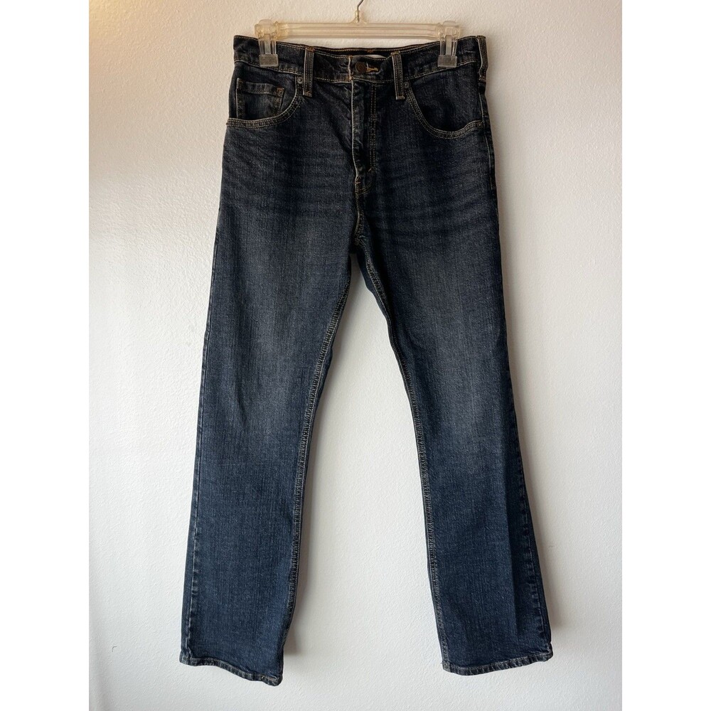 Signature by Levi Strauss & Co Men’s Bootcut Jeans Blue Medium Wash Stretch